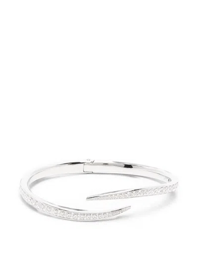 Swarovski Vienna Swan Bangle In Silver
