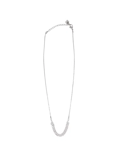 Pre-owned Swarovski Vintage Crystal-embellished Necklace In Silver