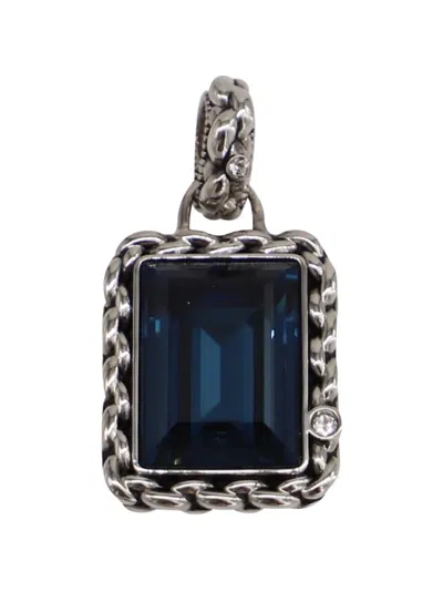 Pre-owned Swarovski Vintage Mont Pendant In Silver