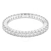 Swarovski Vittore Band Ring Cocr Unplated Crystal In White