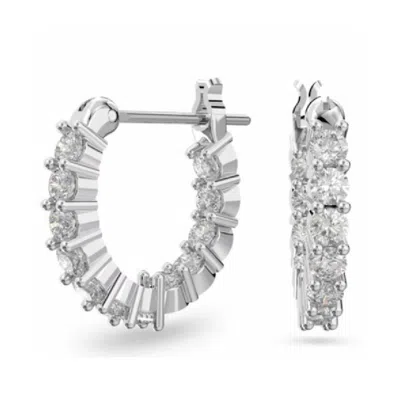 Swarovski Vittore Hoop Earrings In Silver