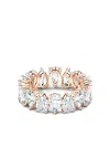 Swarovski Vittore Pear Cut Rose Gold Tone Plated Ring