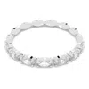 Swarovski Vittore Marquise Cut Stack Ring In Rhodium Plated In White