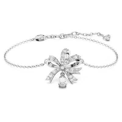 Swarovski Women's Volta Rhodium-plated & Cubic Zirconia Bracelet In White