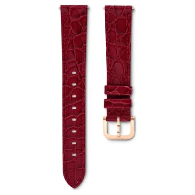 Swarovski Watch Strap In Red