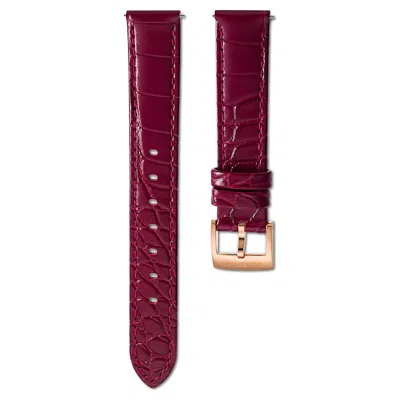 Swarovski Watch Strap In Red