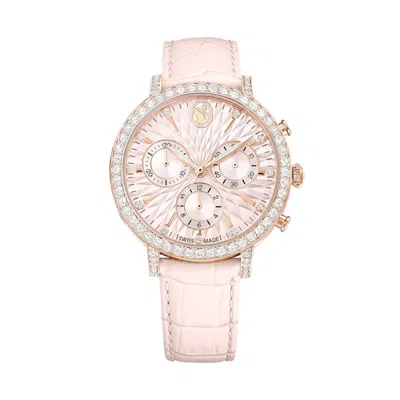 Swarovski Matrix Tennis Chrono 36mm In Pink