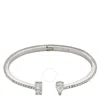 Swarovski White Attract Mesmera Cuff Bracelet In White