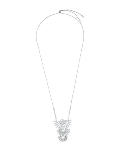 Swarovski Woman Necklace Silver Size - Metal,  Crystal