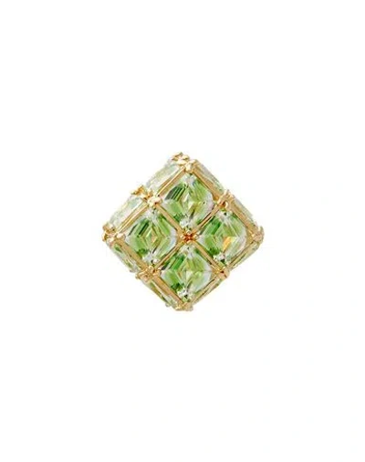 Swarovski Woman Single Earring Light Green Size -  Crystal