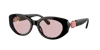 Swarovski Sk6002 Oval-frame Gem-embellished Acetate Sunglasses In Black