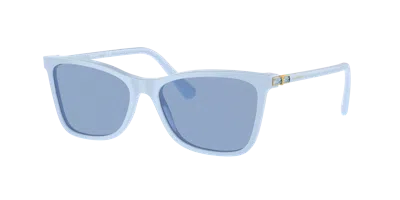 Swarovski Sk6004 Rectangle-frame Acetate Sunglasses In Blue