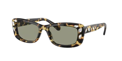 Swarovski Woman Sunglass Sk6008 In Green