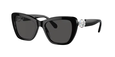 Swarovski Woman Sunglass Sk6018 In Dark Grey