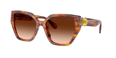 Swarovski Woman Sunglass Sk6044u In Brown