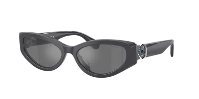Swarovski Crystal-embellished Cat-eye Sunglasses In Black