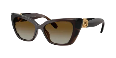 Swarovski Woman Sunglass Sk6047 In Brown