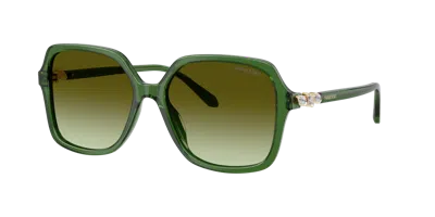 Swarovski Frau Sunglass Sk6067 In Green