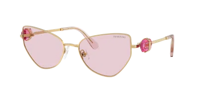 Swarovski Woman Sunglass Sk7003 In Pink Transition