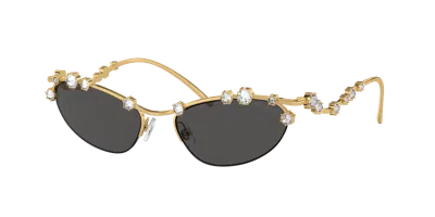 Swarovski Woman Sunglass Sk7016 In Dark Grey