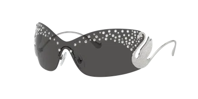 Swarovski Woman Sunglass Sk7020 In Dark Grey