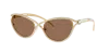 Swarovski Crystal-embellished Cat-eye Sunglasses In Dark Brown
