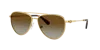 Swarovski 59mm Crystal Embellished Gradient Polarized Pilot Sunglasses In Gradient Brown Polar