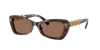 Swarovski Crystal-embellished Tortoiseshell-effect Sunglasses In Dark Brown