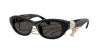 Swarovski Sk6036u Rectangle Plastic Sunglasses In Dark Grey