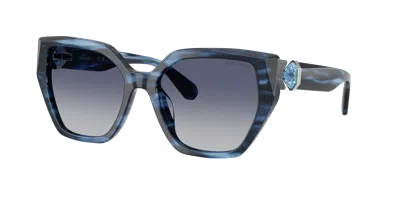 Swarovski Woman Sunglasses Sk6044u In Blue