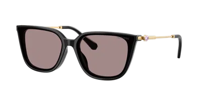 Swarovski Woman Sunglass Sk6054d In Brown