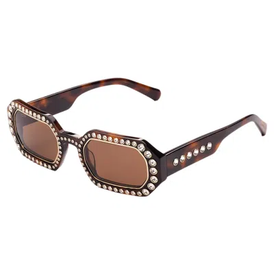 Swarovski Women's 48 Mm Brown Sunglasses 5627866