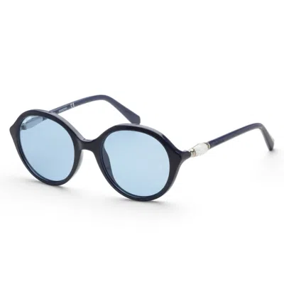 Swarovski Women's 51mm Shiny Blue Sunglasses