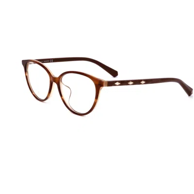 Swarovski Women's 53 Mm Eyeglasses In Brown