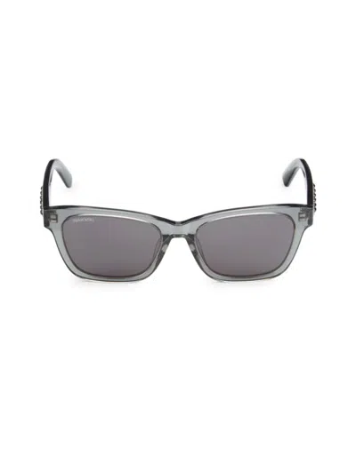 Swarovski Women's 53mm Faux Crystal Rectangle Sunglasses In Gray