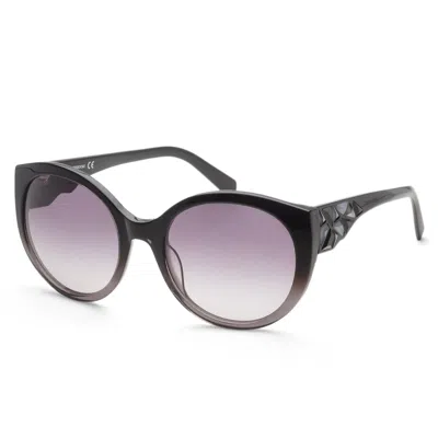 Swarovski Women's 57mm Black Grey Gradient Sunglasses In Purple
