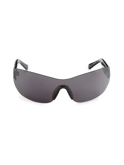 Swarovski Women's 76mm Faux Crystal Wrap Sunglasses In Gray