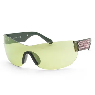 Swarovski Women's 99mm Black Sunglasses In Green