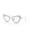 Swarovski Womens Sk7011 Cat-eye Gem-embellished Metal Optical Glasses Silver In Silver