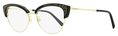 Swarovski Women's Brow Line Eyeglasses Sk5363 032 Gold/black 53mm