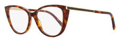 Swarovski Women's Butterfly Eyeglasses Sk5414 052 Havana 53mm In Brown