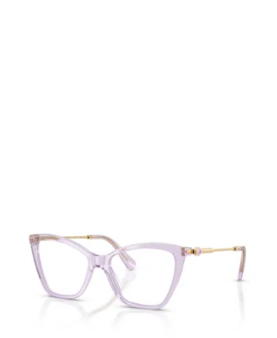 Swarovski Women's Cat Eye Eyeglasses, Sk2051 In Red