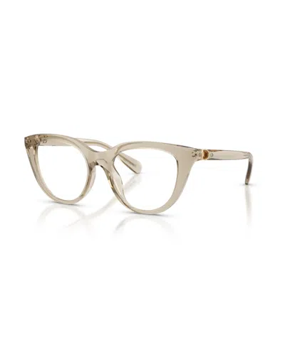 Swarovski Women's Cat Eye Eyeglasses, Sk2052 In Orange