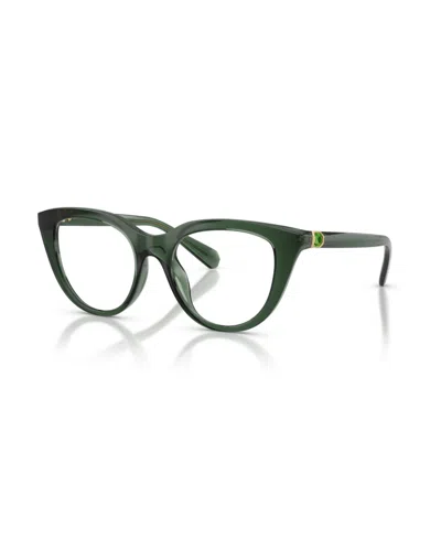 Swarovski Women's Cat Eye Eyeglasses, Sk2052 In Orange