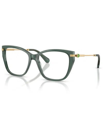 Swarovski Women's Cat Eye Eyeglasses, Sk2060 In Brown