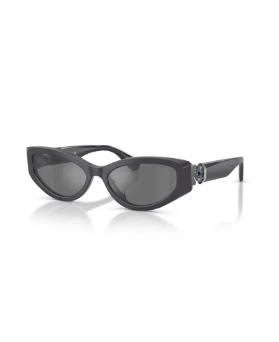 Swarovski Women's Cat Eye Sunglasses, Sk6045u In Gray