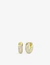Swarovski Womens Crystal Dextera Rhodium-plated Brass And Crystal Hoop Earrings In Crystal