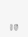Swarovski Womens Crystal Dextera Rhodium-plated Brass And Crystal Hoop Earrings In Crystal