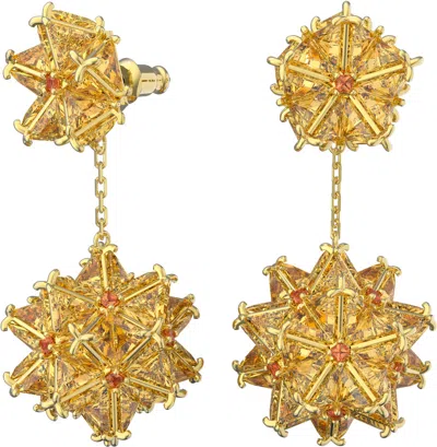 Swarovski Women's Curiosa Yellow Crystal Earrings 5600499