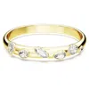 Swarovski Women's Dextera Goldtone & Crystal Mixed Cuts Bangle In White